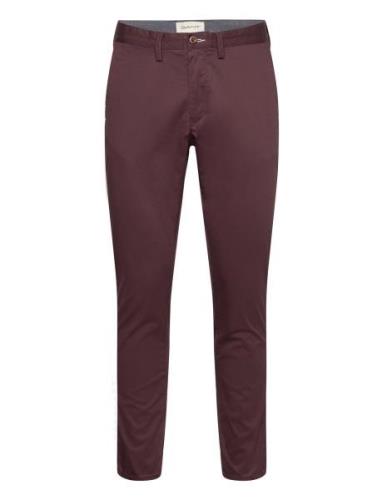 Slim Twill Chinos Burgundy GANT