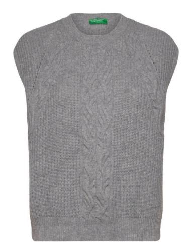 Sleeveless Sweater Grey United Colors Of Benetton