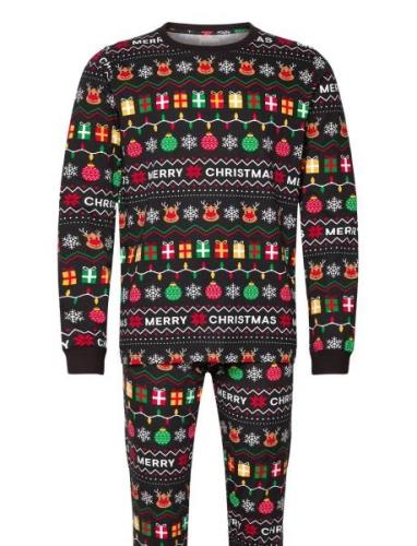 The Joyful Christmas Pyjamas Black Christmas Sweats