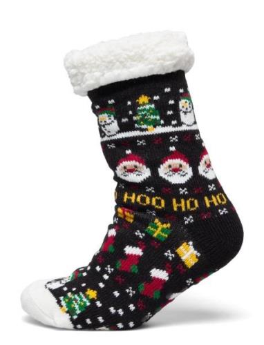 The Happy Cozy Sock Black Christmas Sweats