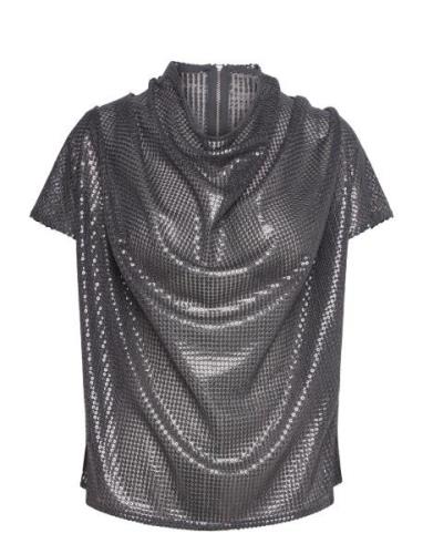 Milly Sequin Top Grey Ahlvar Gallery