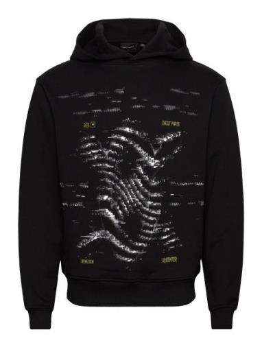 Rewind Over D Hoodie Black Daily Paper