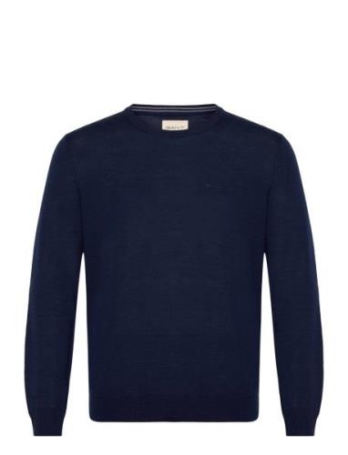 Extrafine Merino Wool C-Neck Navy GANT