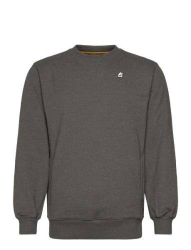 French Terry Fleece Crewneck Pullover Grey K-Way