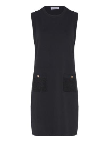 Viscose-Blend Knitted Dress, Doxina Black Ivo Nikkolo