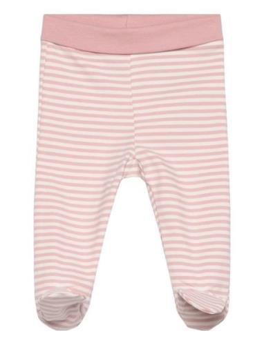 Leggings W.feet - Y/D Stripe Pink Fixoni