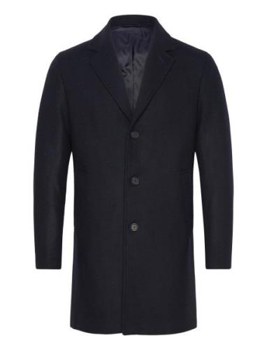 Lightweight Recycled Wool Coat Navy Mango