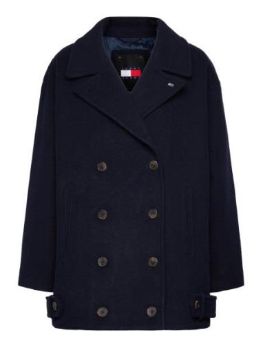 Tjw Wool Peacoat Navy Tommy Jeans