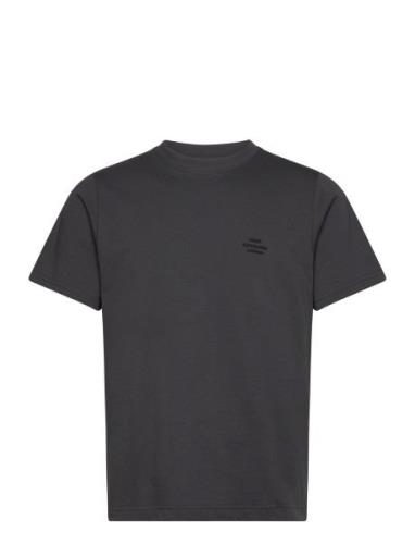 Cotton Jersey Frode Emb Logo Tee Grey Mads Nørgaard