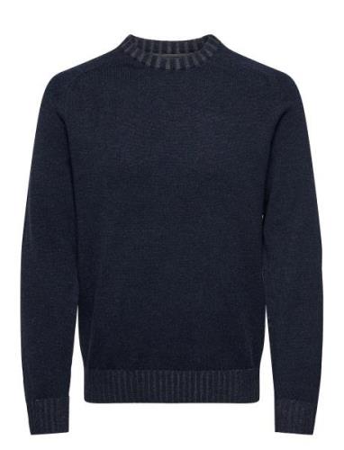 Onseddy Reg 7 Wool Crew Knit Navy ONLY & SONS