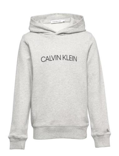 Institutional Logo Hoodie Grey Calvin Klein