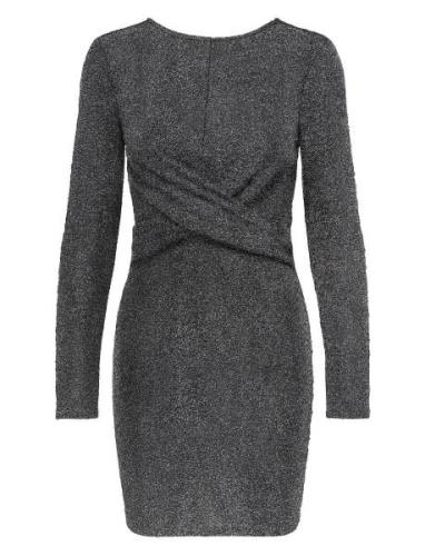 Onlqueen L/S Glitter Twist Dress Jrs Grey ONLY