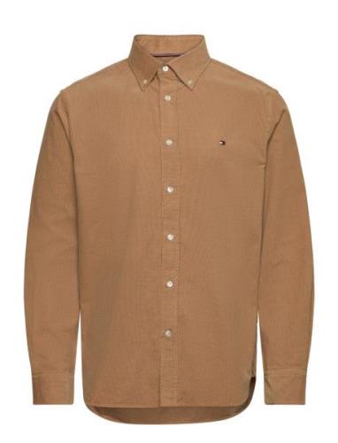 Solid Corduroy Rf Shirt Brown Tommy Hilfiger