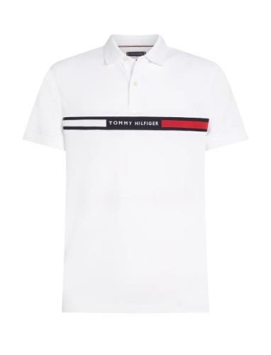 Hilfiger Chest Insert Reg Polo White Tommy Hilfiger