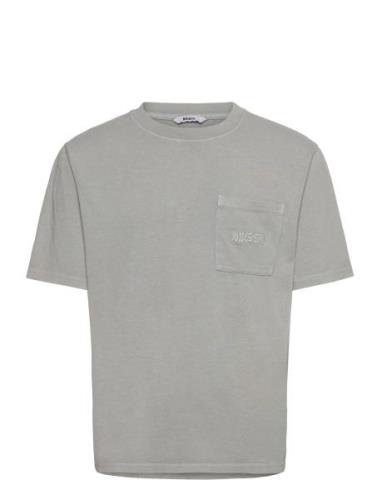 Nb Over Dyed Pocket T Shirt Grey Grey Nikben