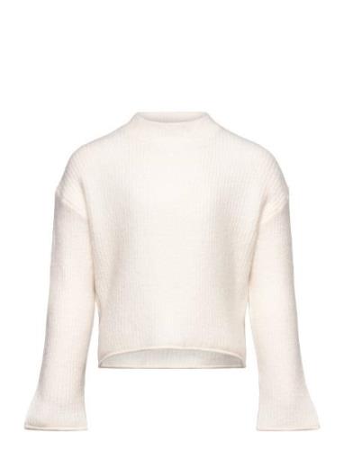 Ribbed Knit Sweater White Mango