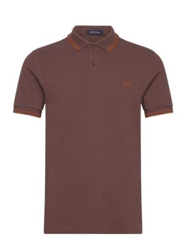 Twin Tipped Fp Shirt Brown Fred Perry