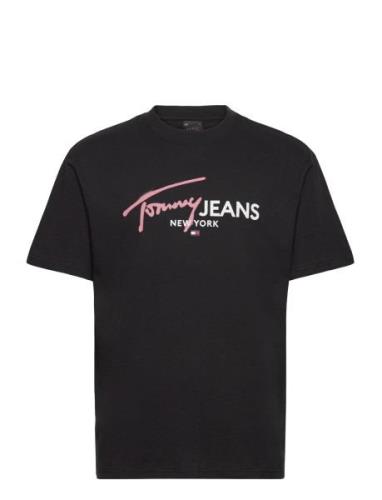 Tjm Reg Spray Pop Color Tee Ext Black Tommy Jeans