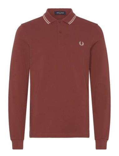 Ls Twin Tipped Shirt Red Fred Perry