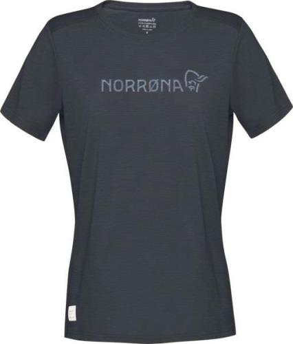 Norrøna Women's Svalbard Wool T- Shirt Indigo Night/Blue Fog