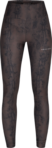 Röhnisch Women's Printed High Waist Tights Brown Snake