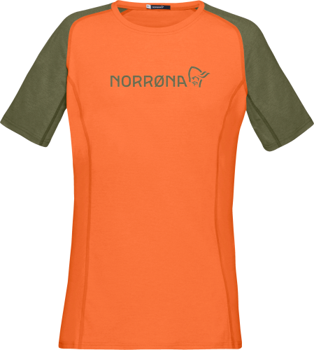 Norrøna Women's Fjørå Equaliser Lightweight T-Shirt Orange Alert