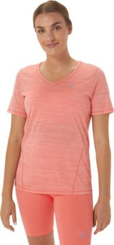 Asics Women's Race V-Neck SS Top Papaya/Guava