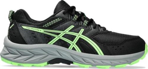 Asics Kids' Pre Venture 9 Grade School Black/Illuminate Green