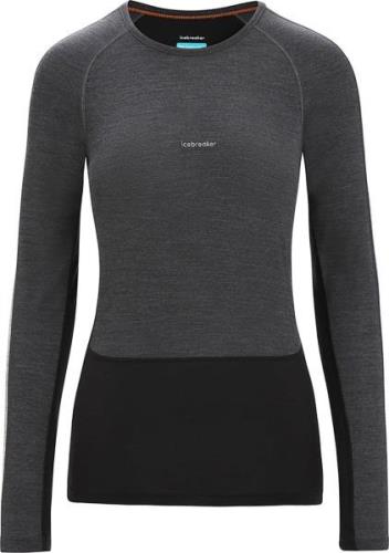 Icebreaker Women's 125 Zoneknit™ Long Sleeve Crew Jet Heather/Black/Me...