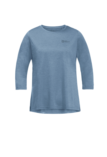 Jack Wolfskin Women's Crosstrail 3/4 Tee Elemental Blue