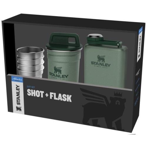 Stanley Adventure Shot + Flask Gift Set Hammertone Green