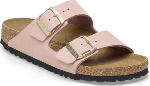 Birkenstock Women's Arizona Nubuck Leather Regular Soft Pink