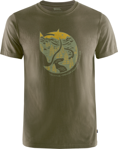 Fjällräven Men's Arctic Fox T-shirt Dark Olive