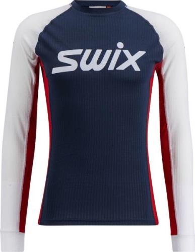 Swix Men's RaceX Classic Long Sleeve Dark Navy/Bright White