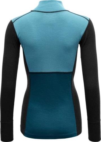 Devold Women's Lauparen Merino 190 Zip Neck Moon/Ink/Flood