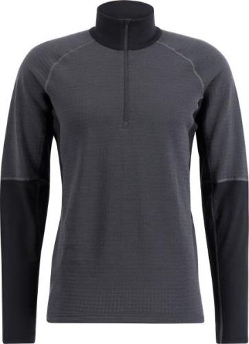 Lundhags Men's Prime Merino Half Zip Charcoal/Black