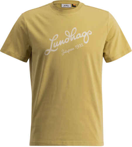 Lundhags Men's Järpen Logo T-Shirt Straw