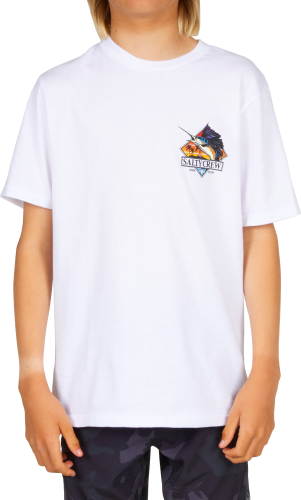 Salty Crew Kids' Gone Sailin Short-Sleeve Tee White