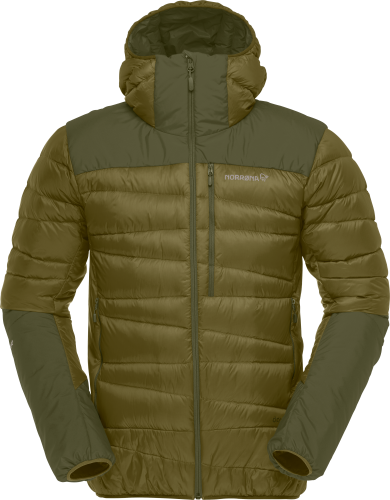 Norrøna Men's Falketind Down750 Hood Olive Drab/Olive Night