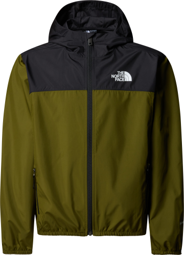 The North Face Boys' Never Stop Hooded WindWall Jacket Forest Olive