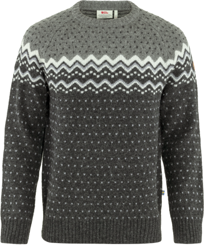 Fjällräven Men's Övik Knit Sweater Dark Grey/Grey