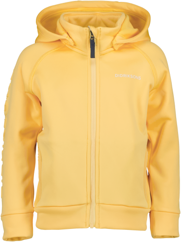 Didriksons Kids' Corin Full Zip 8 Creamy Yellow