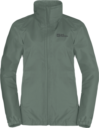 Jack Wolfskin Women's Stormy Point 2-Layer Jacket Hedge Green