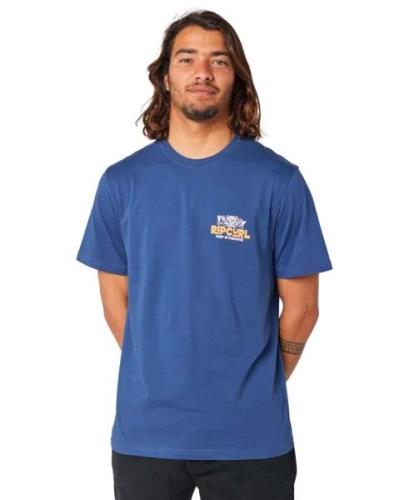Rip Curl Men's Surf Paradise F&B Short Sleeve Tee Washed Navy