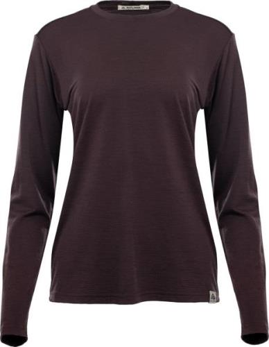 Aclima Women's LightWool 180 Crewneck Chocolate Plum