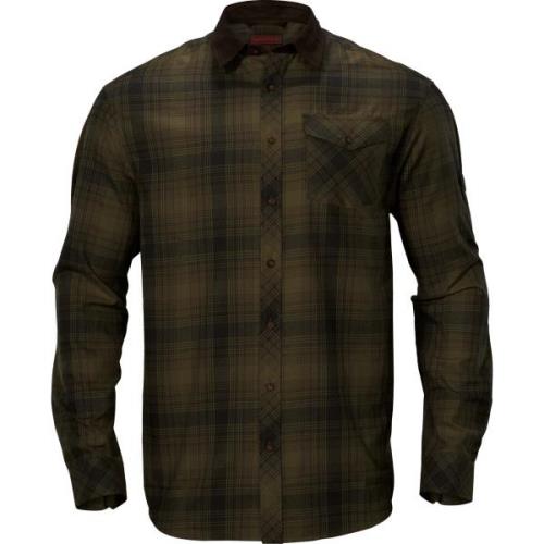 Härkila Men's Driven Hunt Flannel Shirt Olive Green Check