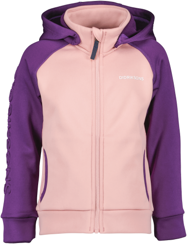 Didriksons Kids' Corin Full Zip 8 Dusty Pink