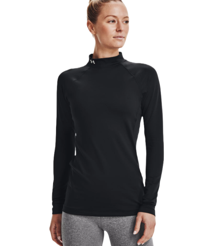 Under Armour Women's UA Authentics Mockneck Black