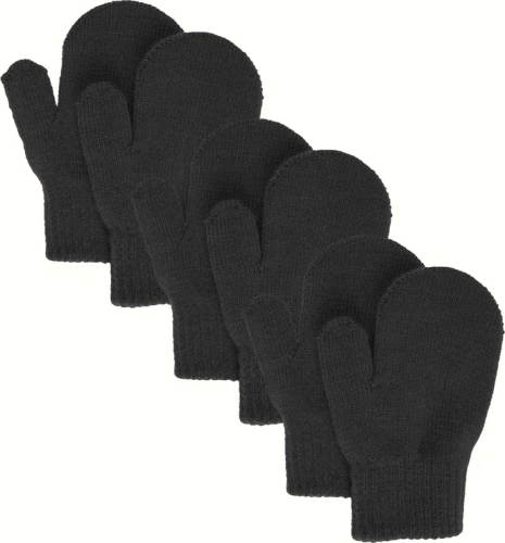 Lindberg Kids' Åsbro Magic Mitten 3-Pack Black