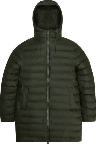 Rains Unisex Lohja Long Puffer Jacket W3T3 Green